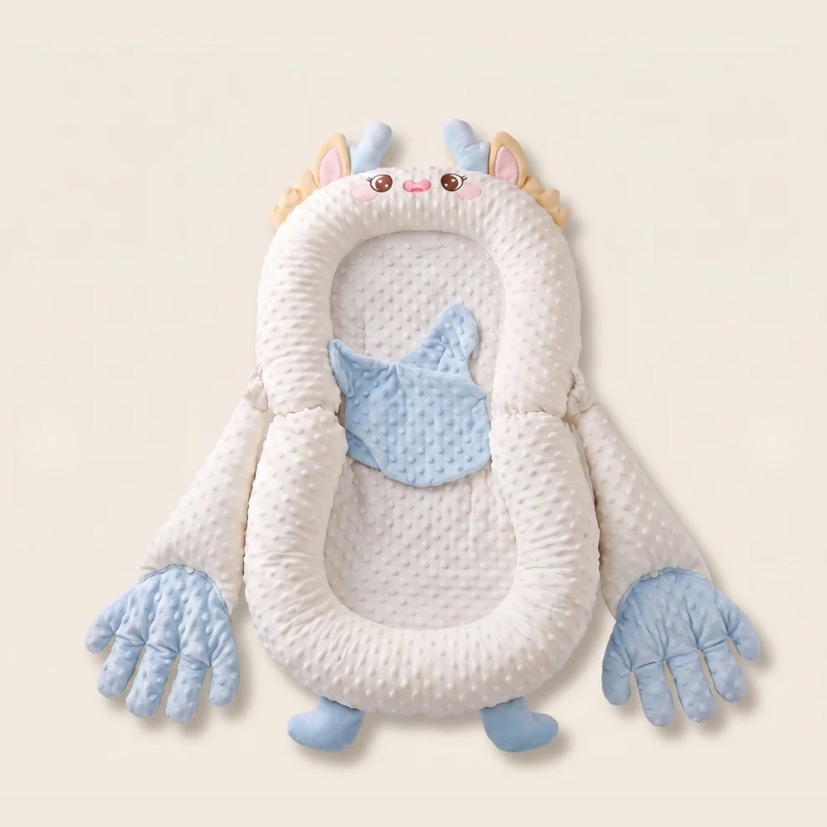 The Nooki Nest — Plush Lounger with Gentle Patting Hands